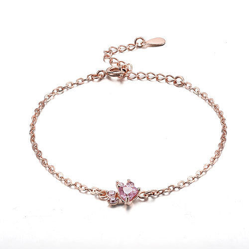 Kitty Love – Pink Gemstone Cat Paw Bracelet - Dazzle Jewelry